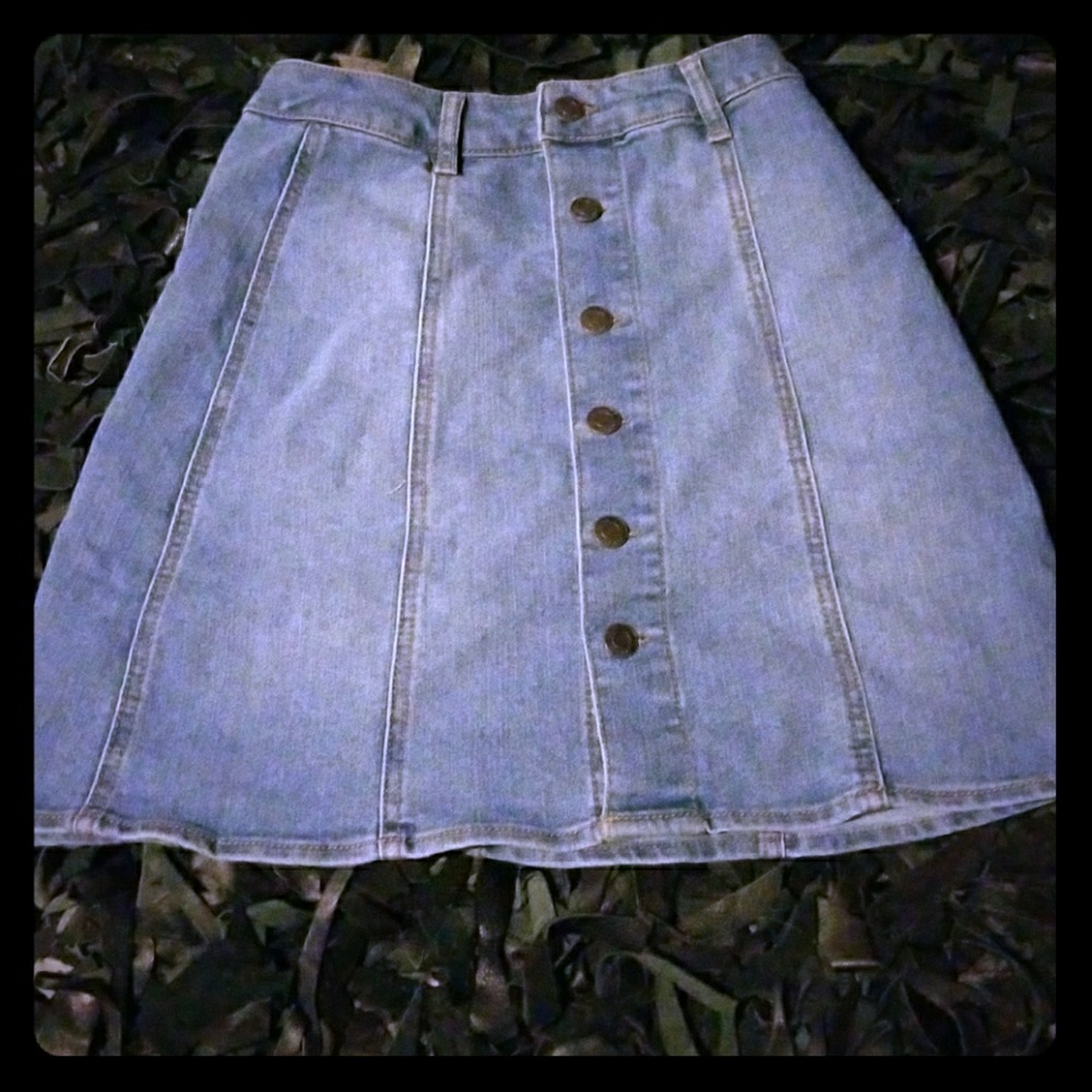 Mini jean skirt