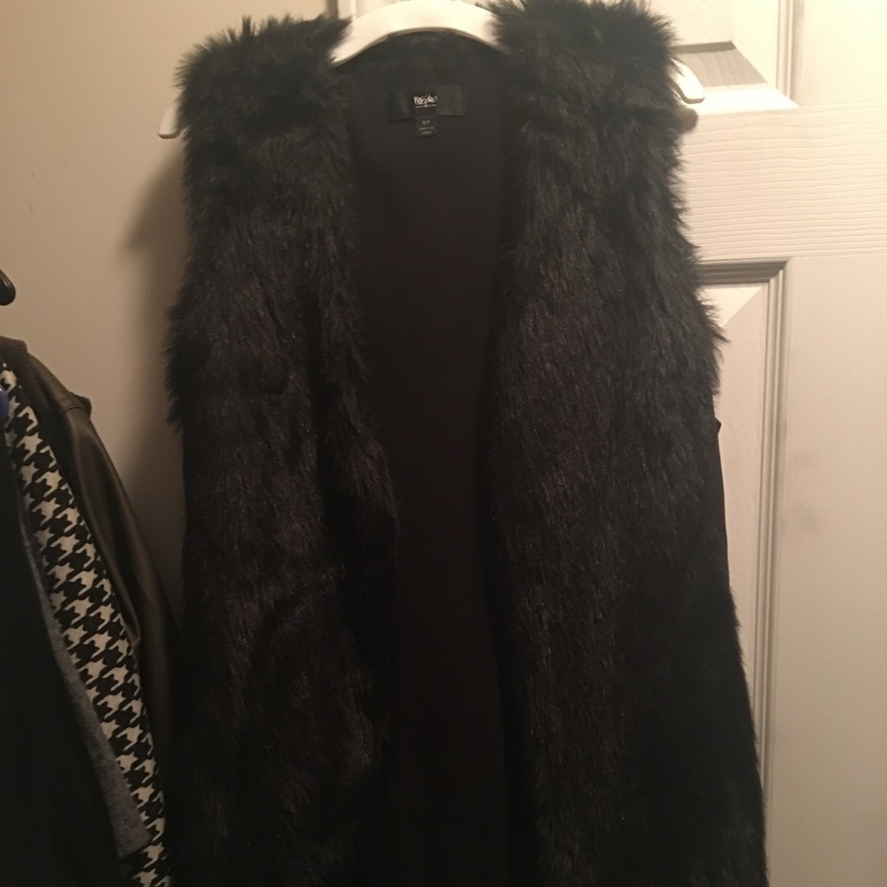 Faux fur vest