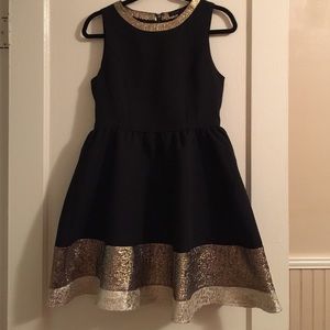 Black and Gold Cocktail Dress