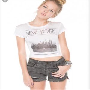 Rare Brandy Melville fitted top