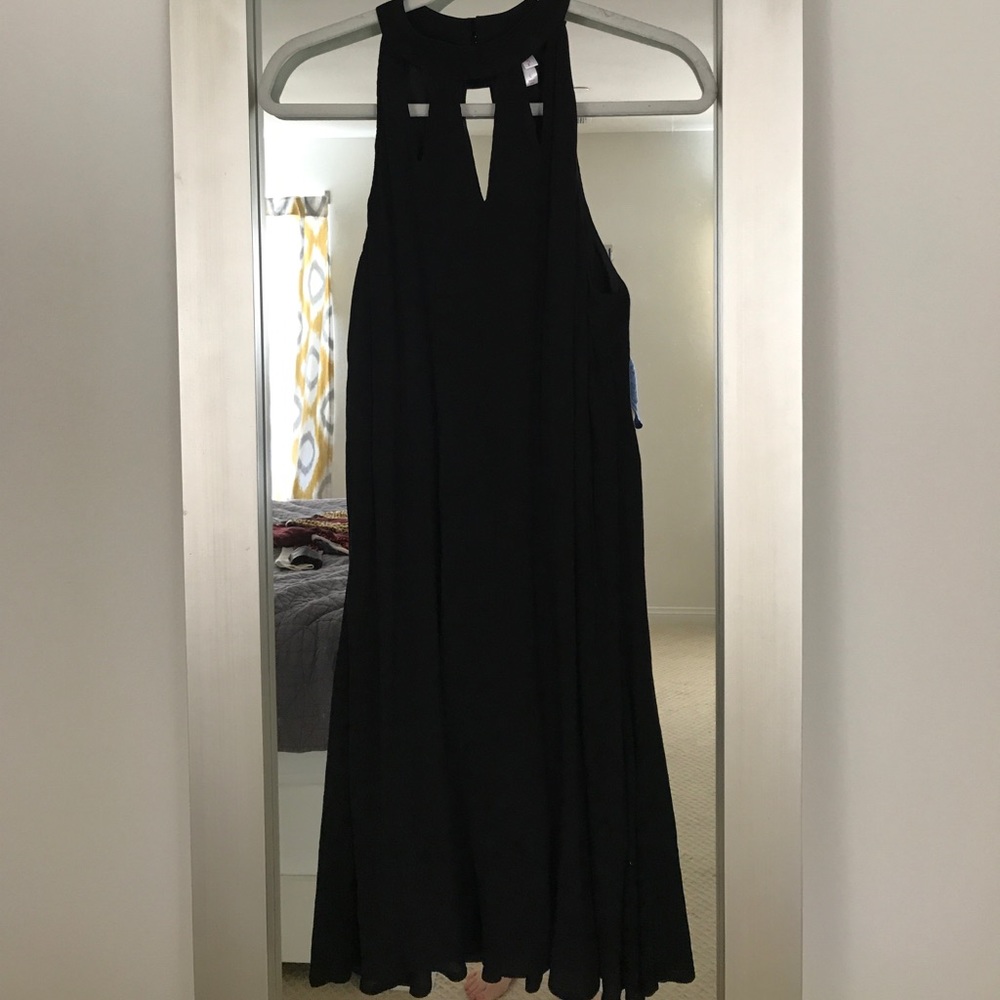 NWT Black swing dress size L