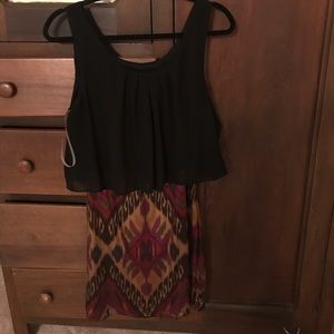 Short patterned dress