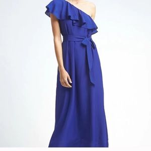 Royal blue banana republic maxi XXS Petite