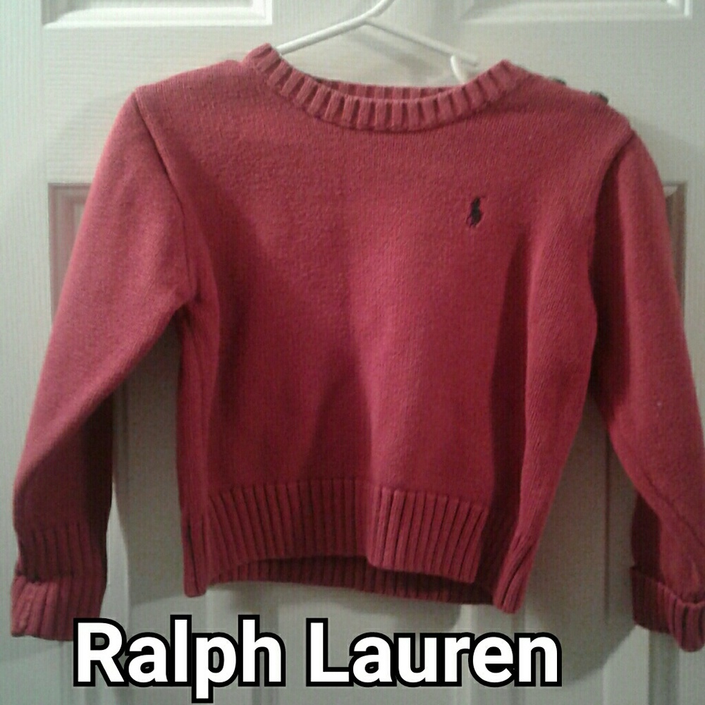 Ralph Lauren red Christmas holiday sweater sz 3