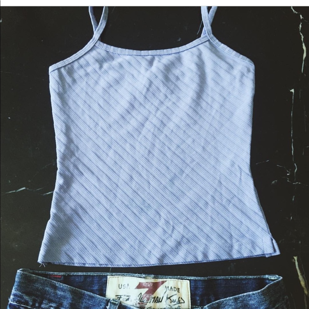 Bebe crop blue top