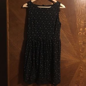 LOFT black dot dress