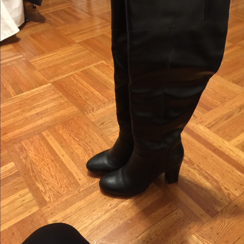 Over the knee leather upper boot - Picture 6 of 8