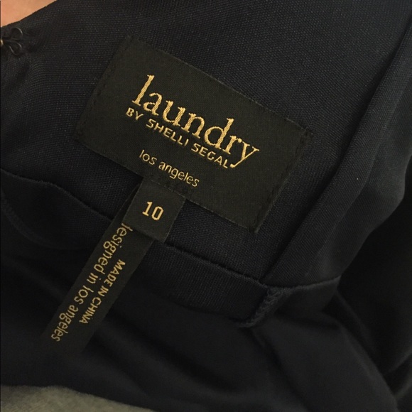 Navy Blue Backless Dress from Laundry Shelly Segal - Picture 5 of 5