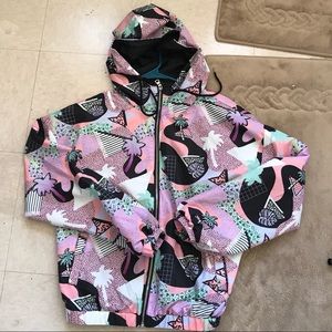 Retro print wind breaker!!!!!