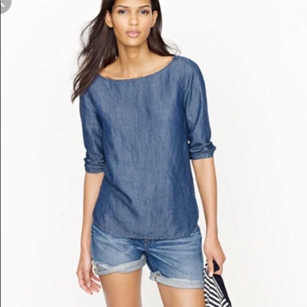 J. Crew classic denim tunic