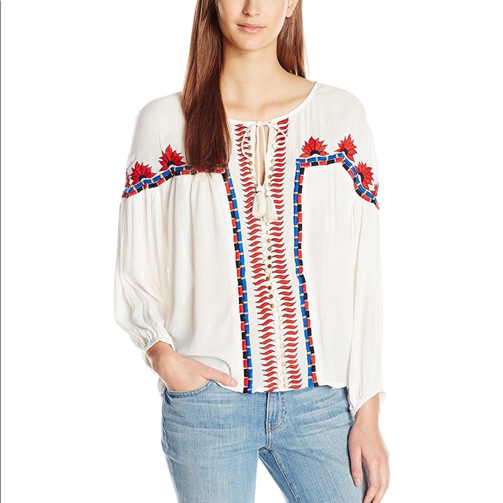 Piper by Townsend Embroidered Tunic