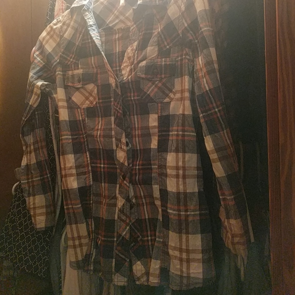 Western style plaid button up