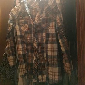 Western style plaid button up