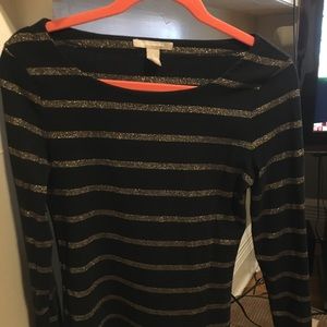 Banana republic stripped long sleeve shirt