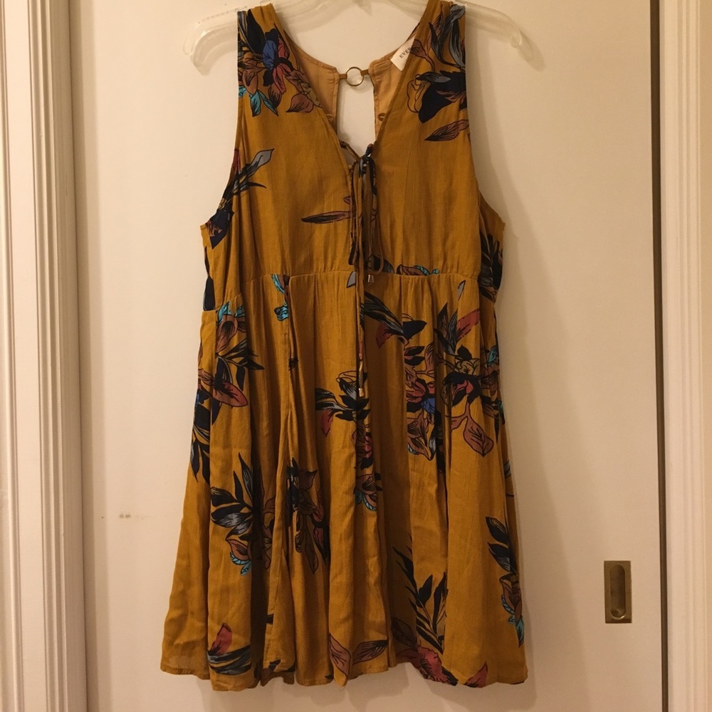 Yellow floral dress