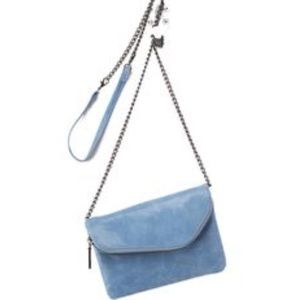 Hobo 'Daria' Leather Crossbody in Mint