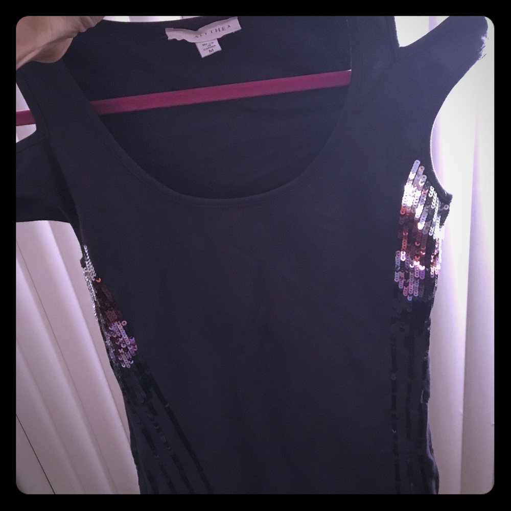 Grey and glitter dress with sequins