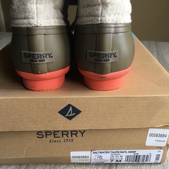🍂 SOLD!!!! Sperry Top Sider Rain Boots 🍂 - Picture 6 of 6
