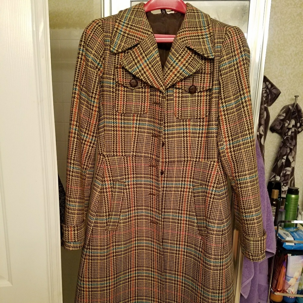 H&M plaid knee-length quote