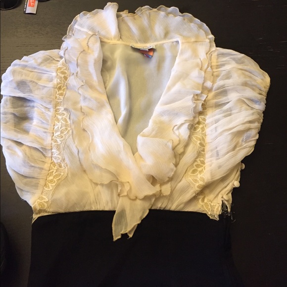Pre owned Bebe dress (top is ivory blouse lace) - Picture 2 of 8