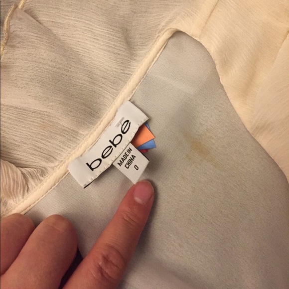 Pre owned Bebe dress (top is ivory blouse lace) - Picture 3 of 8