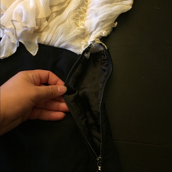 Pre owned Bebe dress (top is ivory blouse lace) - Picture 7 of 8