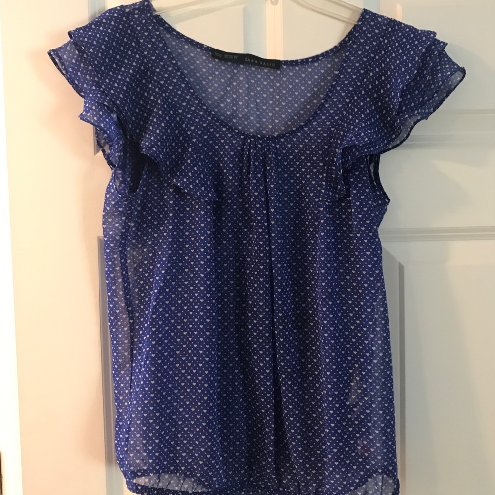 SOLD: Zara royal blue top. $6
