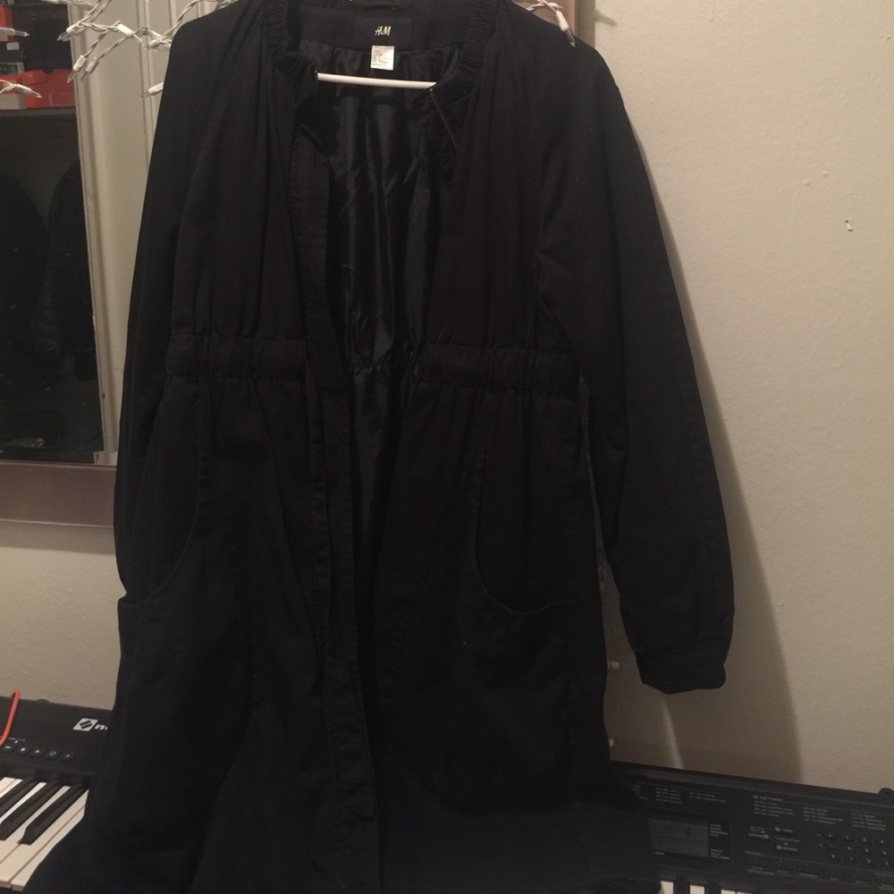 H&M long jacket no collar