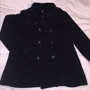 Forever 21 Black Peacoat