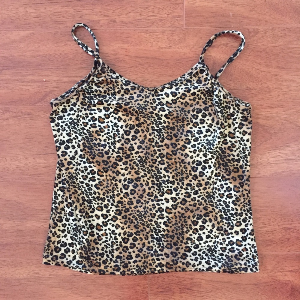 Vintage Velvet Cheetah tank top