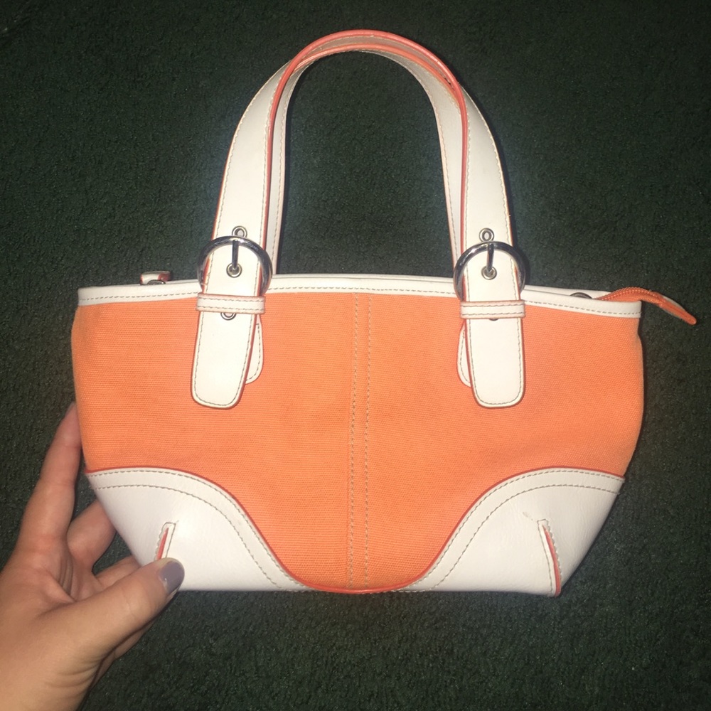 Sonoma Life+Style Orange & White Purse