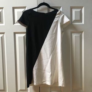 Alice & Olivia Black and White Mini Dress small