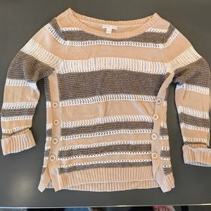 Tan 3/4 sleeve sweater