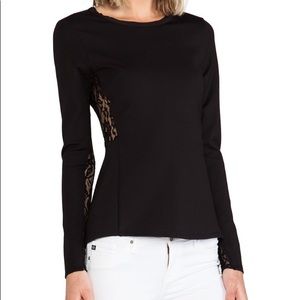 🔥✂️Final✂️Rebecca Taylor Lace Peplum Top NWT