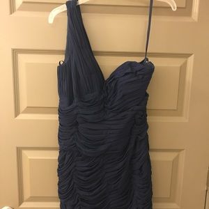 Navy La Femme Mini Dress