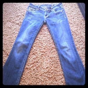 Miss Me Jeans with black lace detail