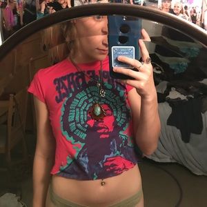 Jimi hendrix 'purple haze' crop top