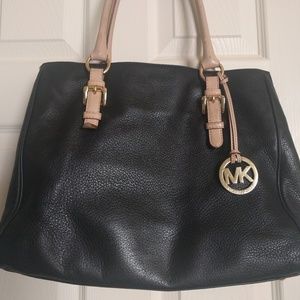 Michael Kors black leather tote