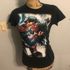 D.C. Comic Superman & Wonder-woman T-shirt