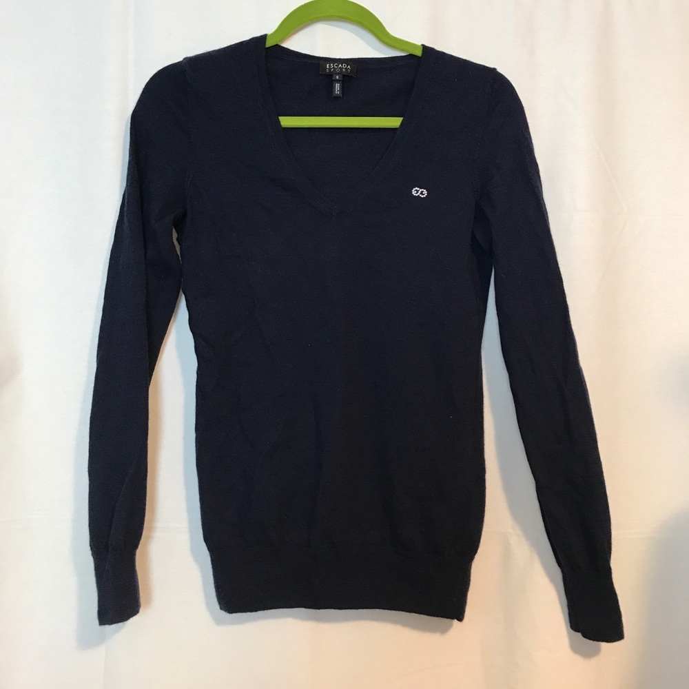 Escada virgin wool and cashmere sweater size S