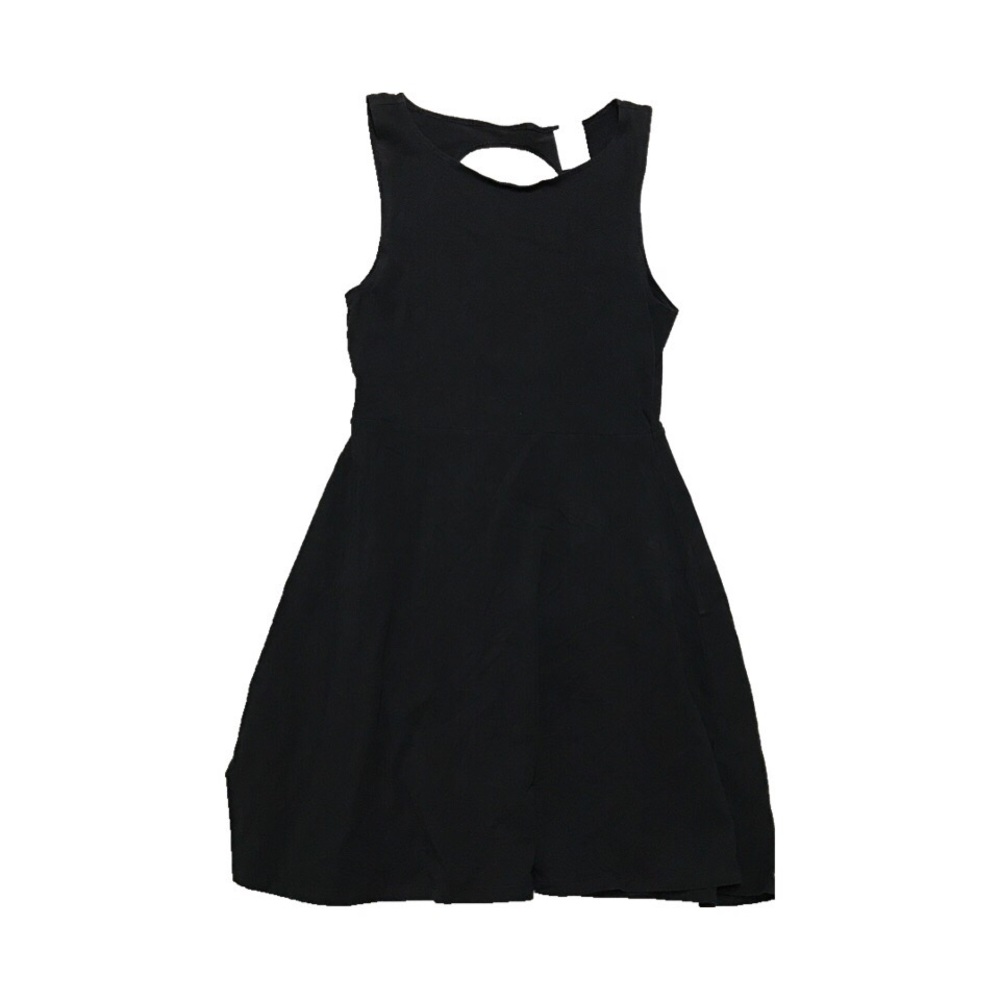 Victorias Secret PINK Black Open Back Skater Dress