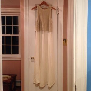 NWT Anthropologie crochet top maxi dress