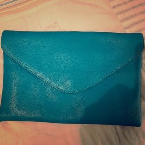 J. Crew Teal Clutch - only used once!