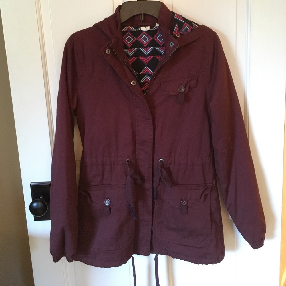 Roxy wine colored parka