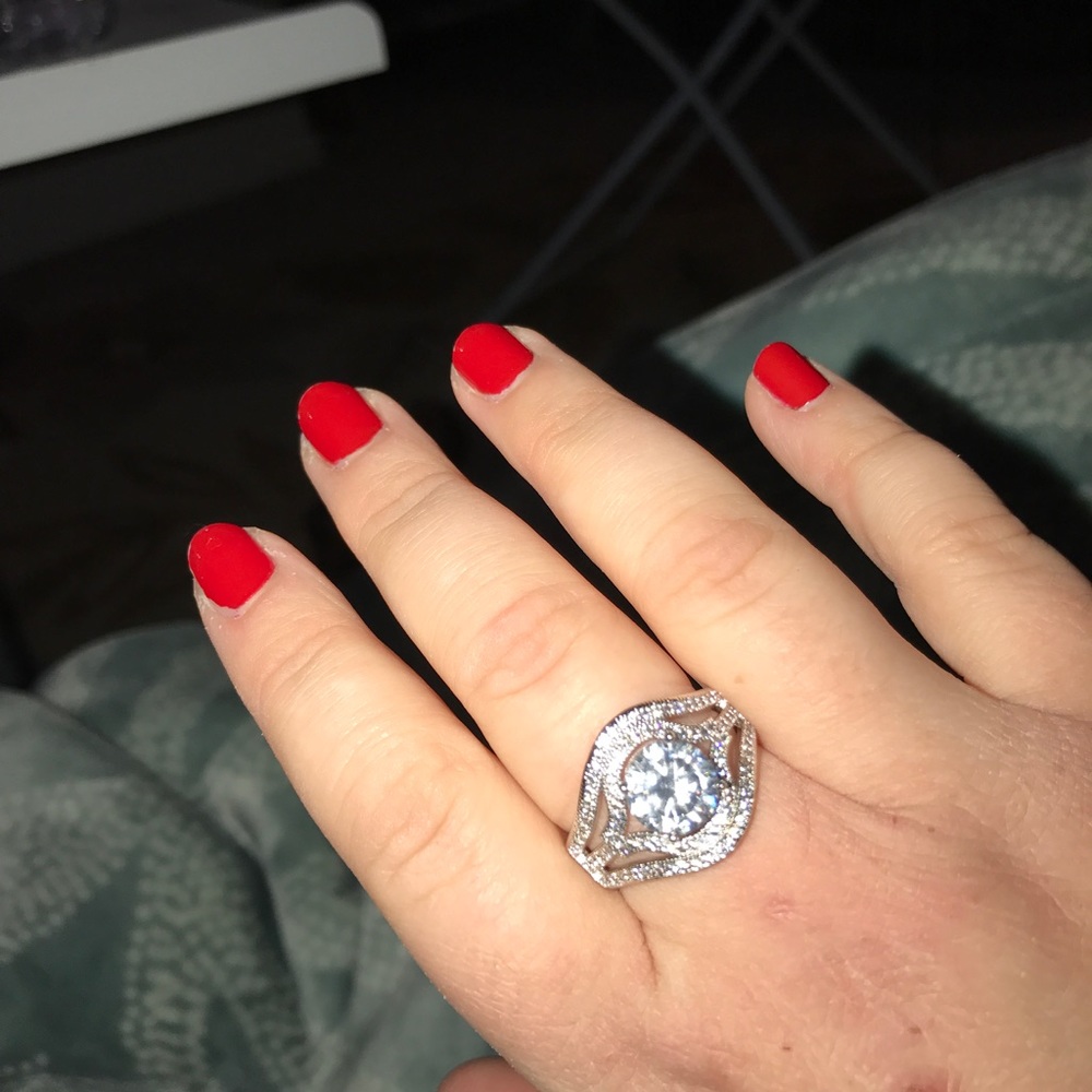Sterling silver CZ ring