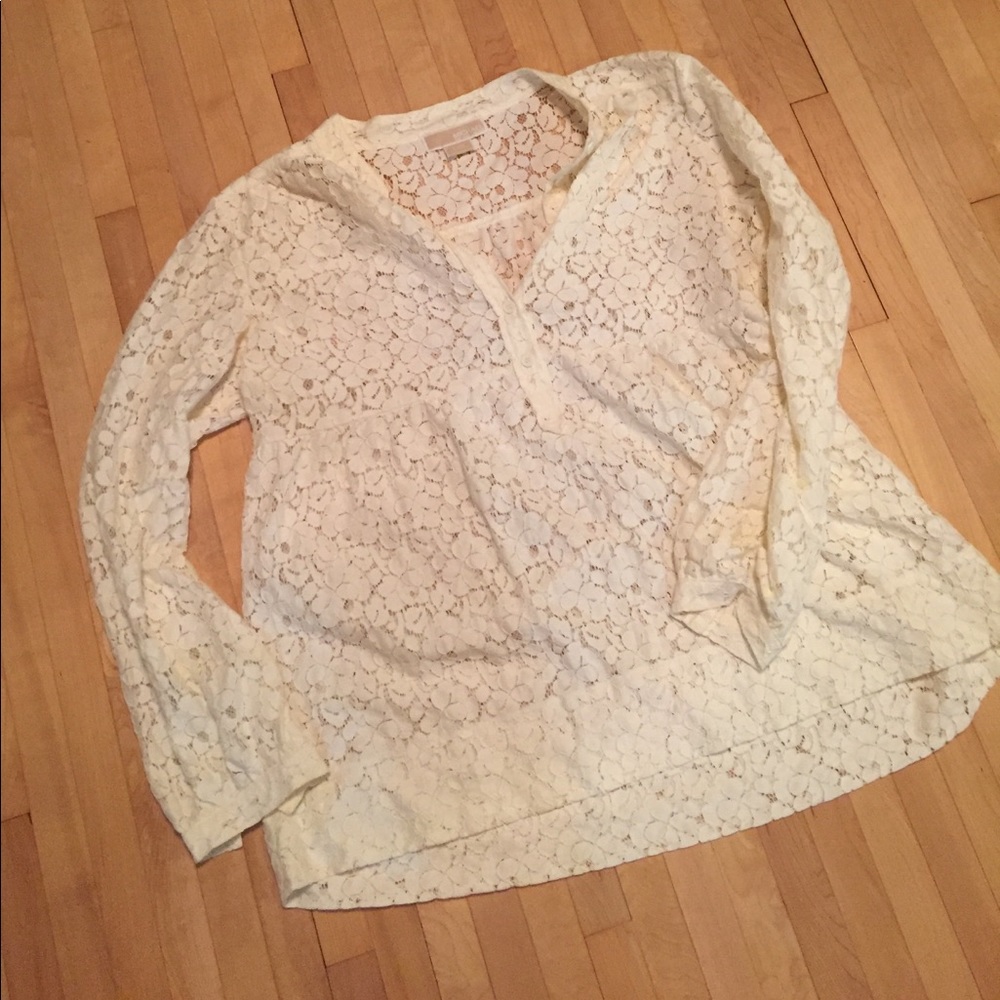 Michael Kors ivory lace top