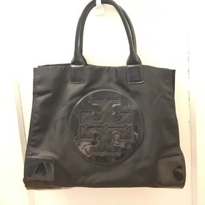 Tory Burch Large Ella Nylon Tote - Black