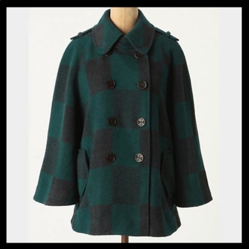 EUC Anthropologie Cartonnier Checker Table Cape S