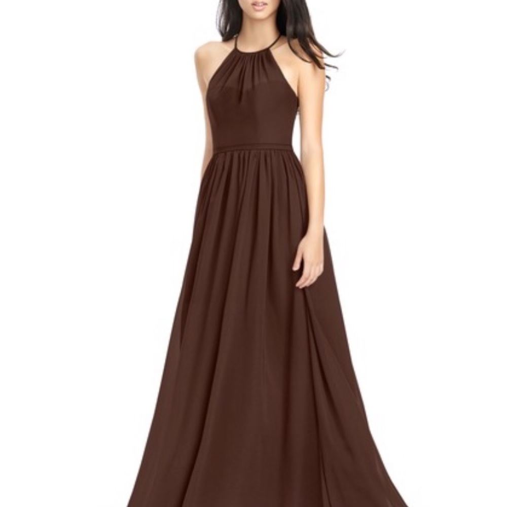 Azazie Kailyn Chocolate Dress