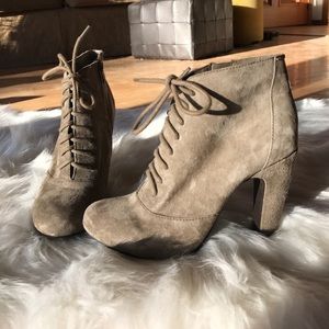 Seychelles lace up heeled bootie